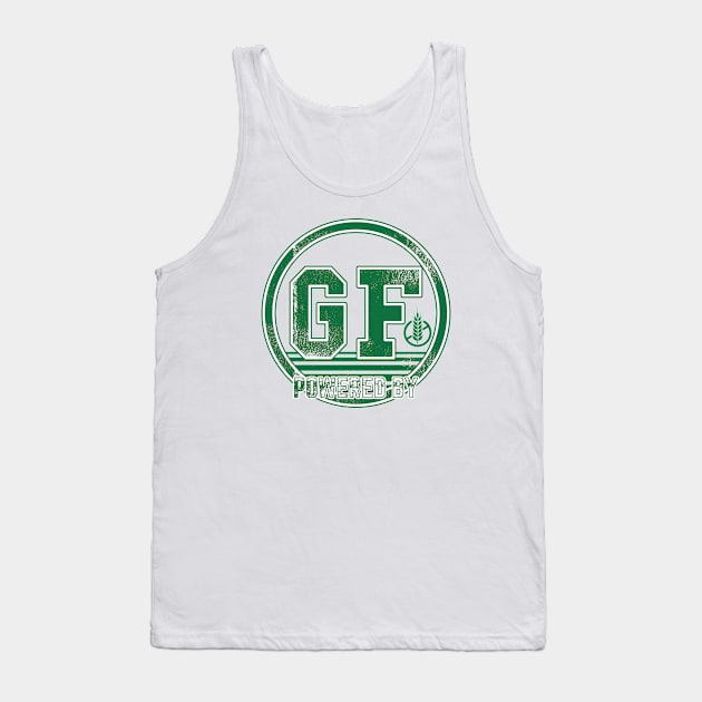 Powered by Gluten Free (green) Tank Top by dkdesigns27